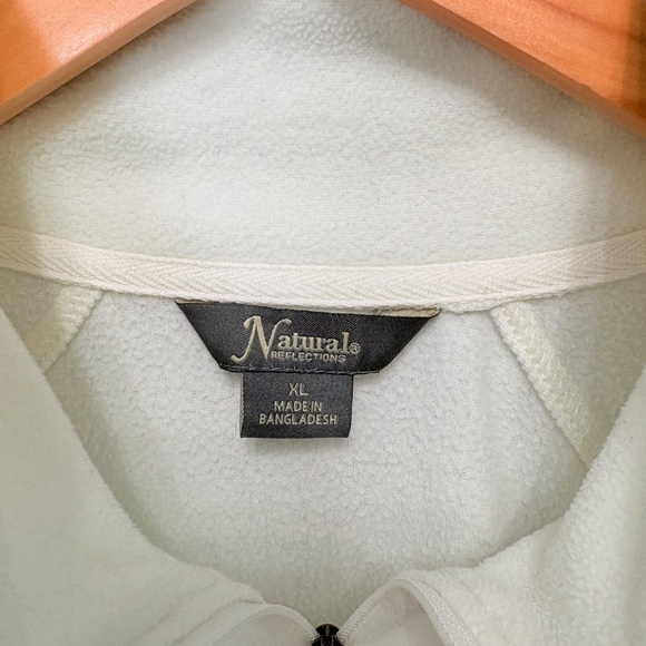 Natural Reflections Quarter-zip - Off-white, XL - Picture 3 of 6